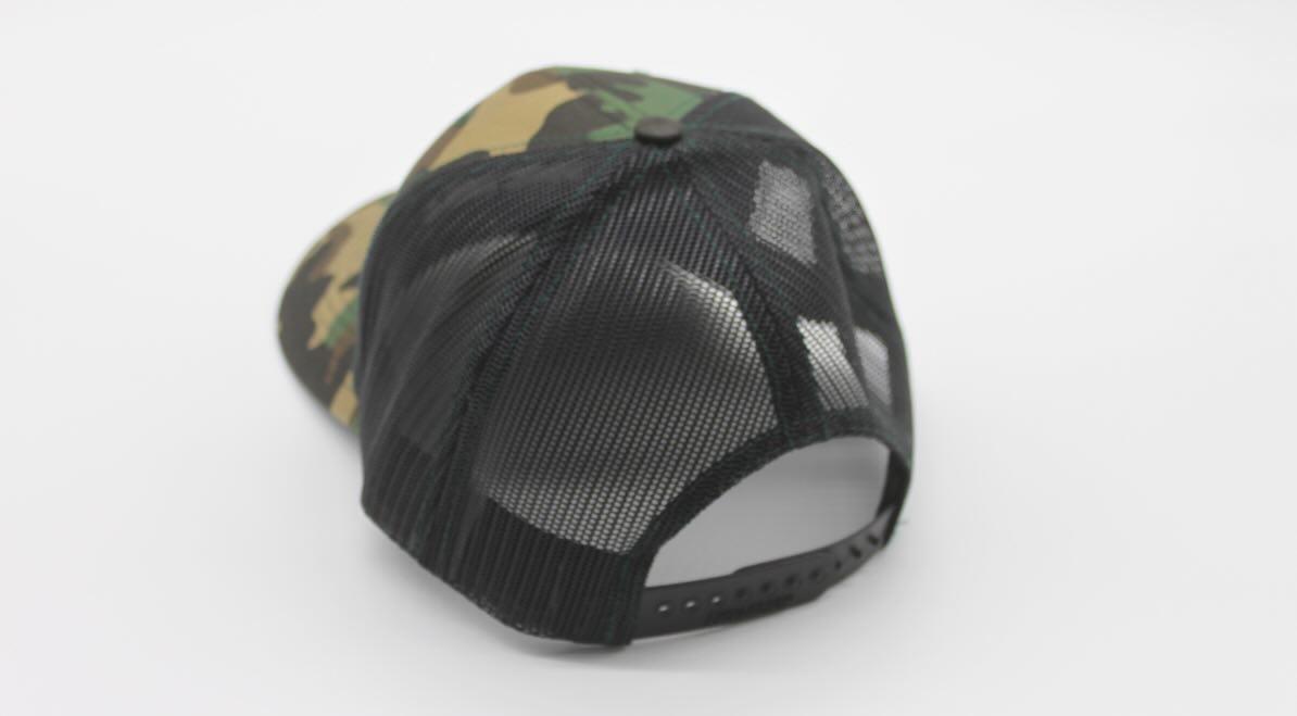 "No Mortal Masters" M81 Woodland Trucker Mesh Snapback 2 No mortal masters trucker mesh snapback woodland camo